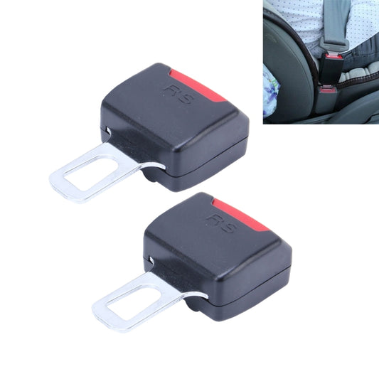2 PCS RS-01 Universal Car Seat Belt Extension Buckle, Black