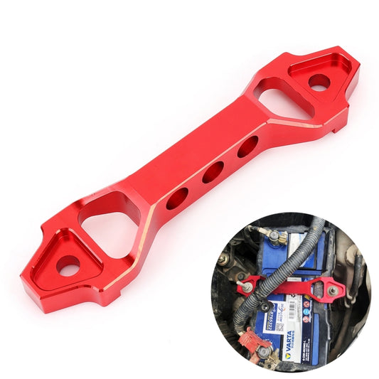 Universal Car Short Arch Stainless Steel Battery Tie Down Clamp Bracket, Size: 18.2 x 4.5 x 2cm, 18.2 x 4.5 x 2cm (Red), 18.2 x 4.5 x 2cm (Blue)