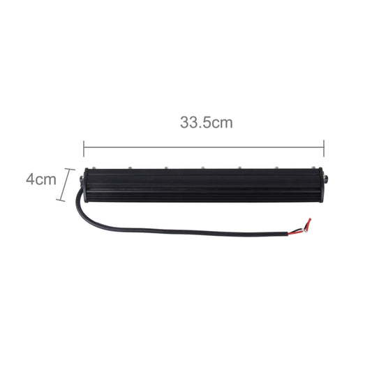 Black LED light bar size: 33.5 cm long and 4 cm wide