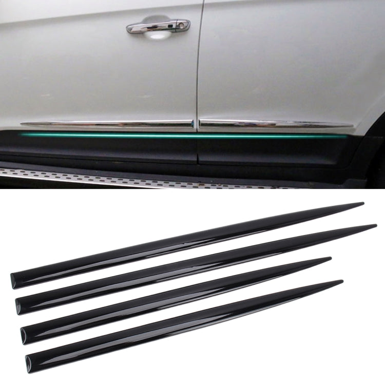 4 PCS Car Auto Door Side Edge Metal Anti-scratch Body Guard Protection Strip Sticker