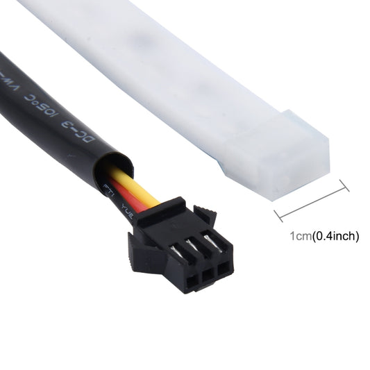 1.2m Car Auto Waterproof Universal Four Color Rear Flowing Light Tail Box Lights with Tail Light Controller, Ice Blue Light Driving Light, White Light Reversing Light, Red Light Brake Light, Yellow Light Turn Signal Light, LED Lamp Strip Tail Decoratio...