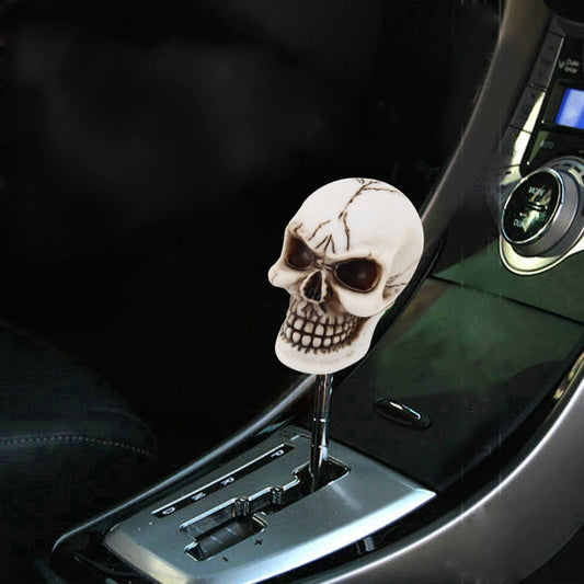 Universal Skull Head Shape ABS Manual or Automatic Gear Shift Knob with Three Rubber Covers Fit for All Car, Skull Head Shape 3, Skull Head Shape 1, Skull Head Shape 2