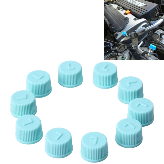 100 PCS Car Auto Universal Dustproof Air Condition Low Pressure Protective Valve Cap Cover, Low Pressure