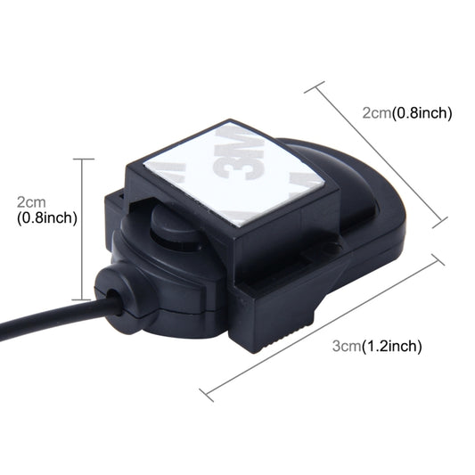 10 PCS Car Audio Microphone 3.5mm Jack Plug Mic Stereo Mini Wired External Sticker Microphone Player for Auto DVD Radio, Cable Length: 2.1m, Sticker