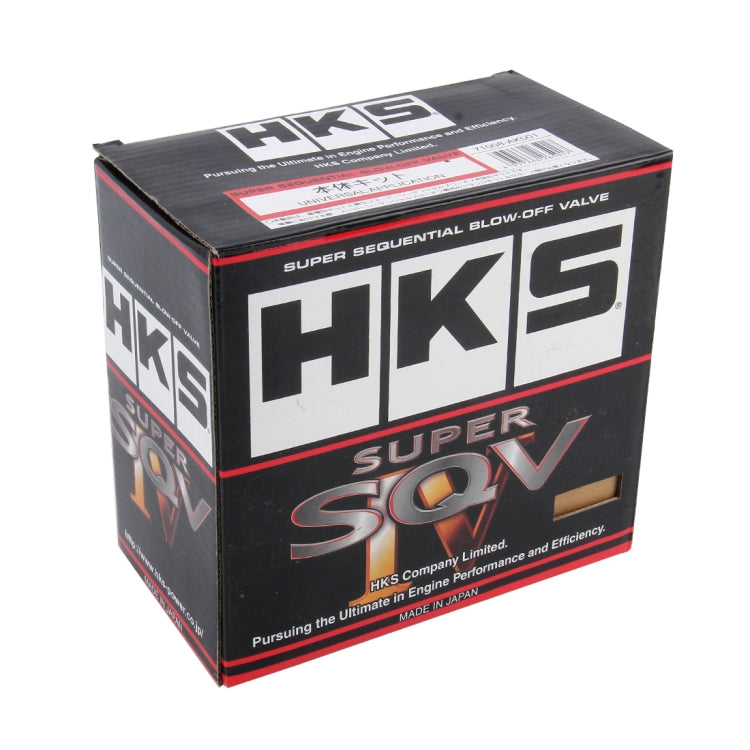 HKS Super SQV blow-off valve box with black and red branding
