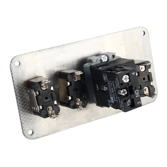 Racing Car Ignition Switch Panel Engine Start Start Push Button LED Racing Toggle Switch 12V Carbon Fiber Panel Multi-function Automatic Ignition Switch for Racing Cars, 12V