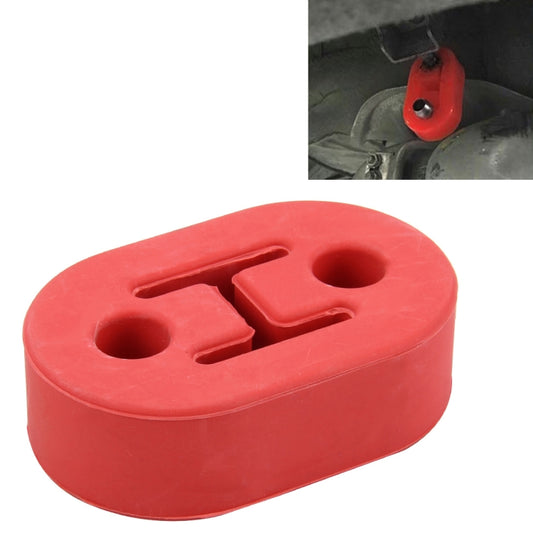 Universal Car Two Holes Adjustable Rubber Mounting Bracket Exhaust Tube Hanging Rubber Tube Car Exhaust Pipe Hanging Shackle Hanging Exhaust Hanging From Ear, 2 Holes (Blue), 2 Holes (Red), 2 Holes (Yellow), 2 Holes (Black)