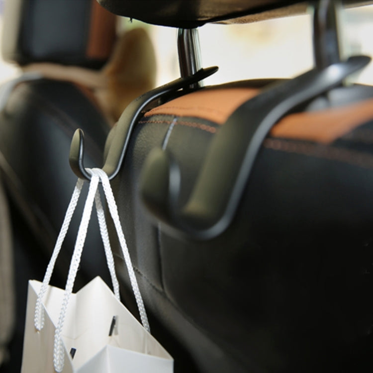 2 PCS 3R 1.5kg Load Capacity Car Backseat Convenient Sundries Hook for Holding Plastic Bag Backbag, Car Backseat Hook