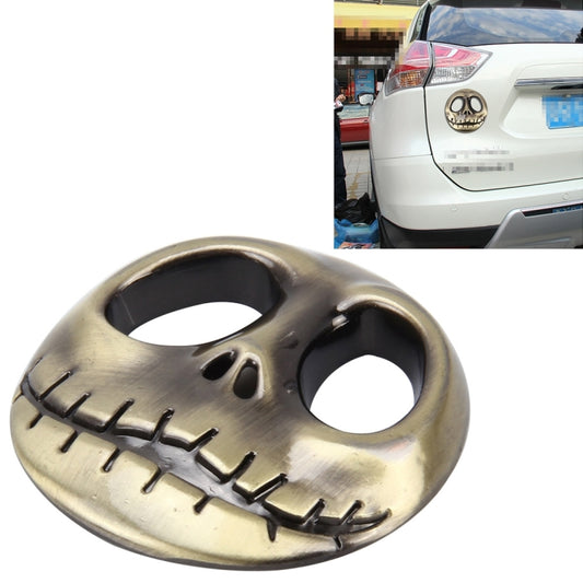Skull Bone Shape Auto Sticker 3D Metal Fashion Car Stickers, Skull Bone, Skull Bone White, Skull Bone Yellow, Skull Bone2