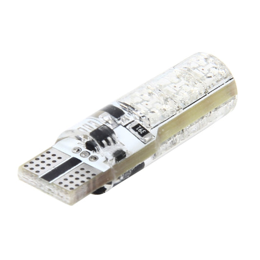 Single T10 LED strobe bulb with clear dome and visible circuit board