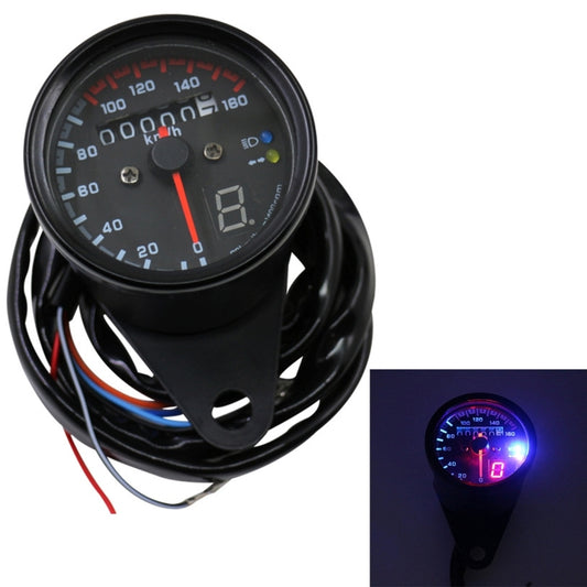 3 in 1 Universal Waterproof Motorcycle LED Backlight Odometer Speedometer Gearmeter, DC 12V, 3 in 1