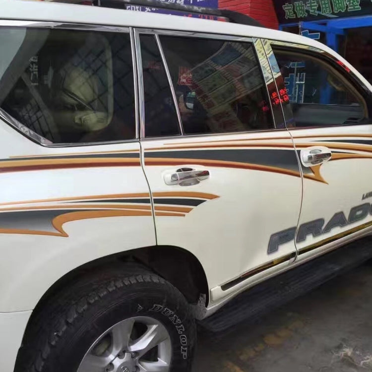 5 PCS SUV Body Decorative Strip Brand Car Streamline Shining Sticker for Toyota Prado4000 2011 Version, For 2011 Version Prado 4000