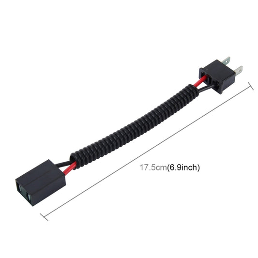 2 PCS H7 Car HID Xenon Headlight Male to Female Conversion Cable, H7