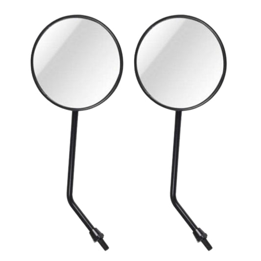 2 PCS Motorcycle Universal ABS Shell Metal Holder Rear VIew Mirror for JH70 JC70 CG125, JH70 JC70 CG125