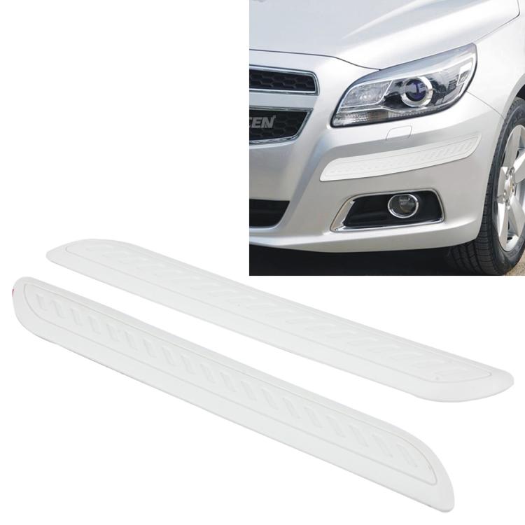 2 PCS Universal Car Auto Rubber Body Bumper Guard Protector Strip Sticker