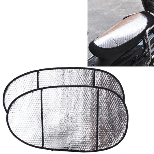 10 PCS Motorcycle Electric Car Sun Cushion Pad Heat Reflective Sheet Aluminum Sheet Sun Shade Car Mats, Sun Cushion Pad