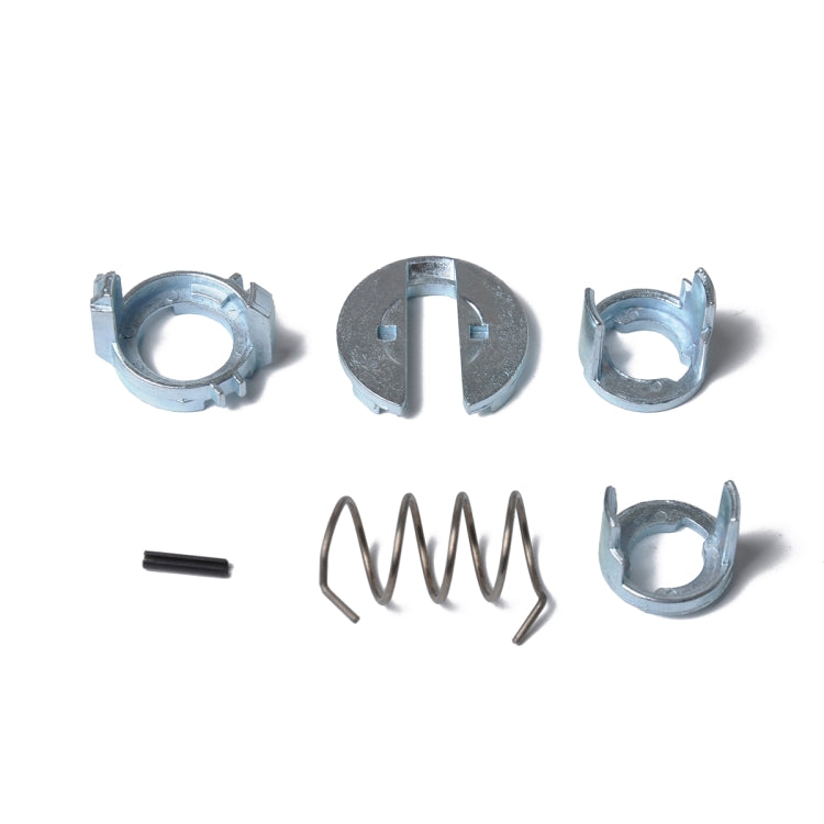 Car door lock cylinder repair kit with metal lock parts and center spring