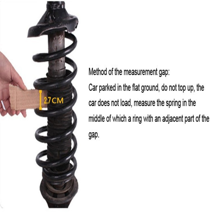 2 PCS Car Auto B+ Type Shock Absorber Spring Bumper Power Cushion Buffer, Spring Spacing: 38mm, Colloid Height: 72mm, B+ Type(Spring Spacing: 38mm, Height: 72mm)