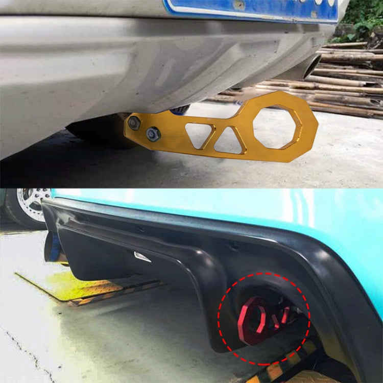 Aluminum alloy rear tow hitch ring with two screw holes