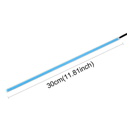 2 PCS 30cm DC12V 4.2W Ultra-thin Car Auto Double Colors Turn Lights / Running Lights, with LED SMD-2835 Lamp Beads (Turn Lights: Yellow Light; Running Lights: White Light), Turn Lights: Yellow Light; Running Lights: White Light
