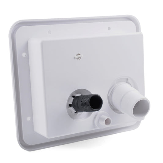 White Water Inlet Integrated Fill Dish Hatch Lock for RV Trailer Camper, A1063