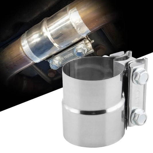 2.0 inch Car Turbo Exhaust Downpipe Stainless Steel Lap Joint Band Clamp, 2.0 inch
