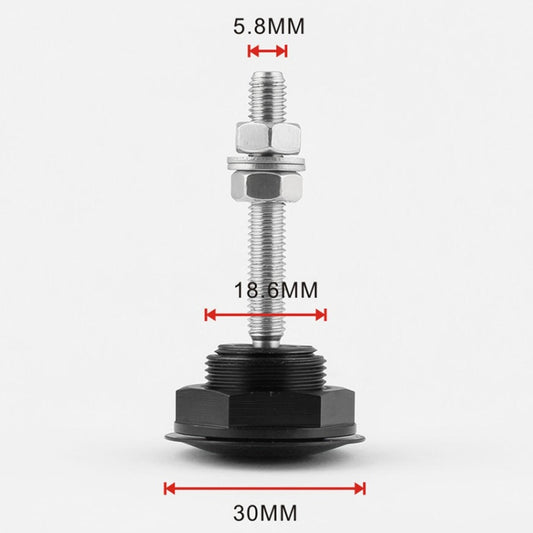 Car Mini Stainless Steel Quick-pins Push Button Billet Hood Pins Lock Clip Kit, Mini Stainless Steel (Black), Mini Stainless Steel (Silver)