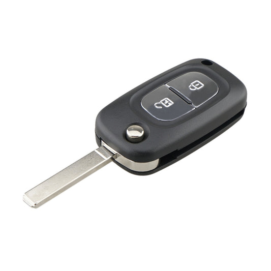 For RENAULT Clio / Megane / Kangoo / Modus Car Keys Replacement 2 Buttons Car Key Case with Foldable Key Blade, For RENAULT Clio 2 Buttons