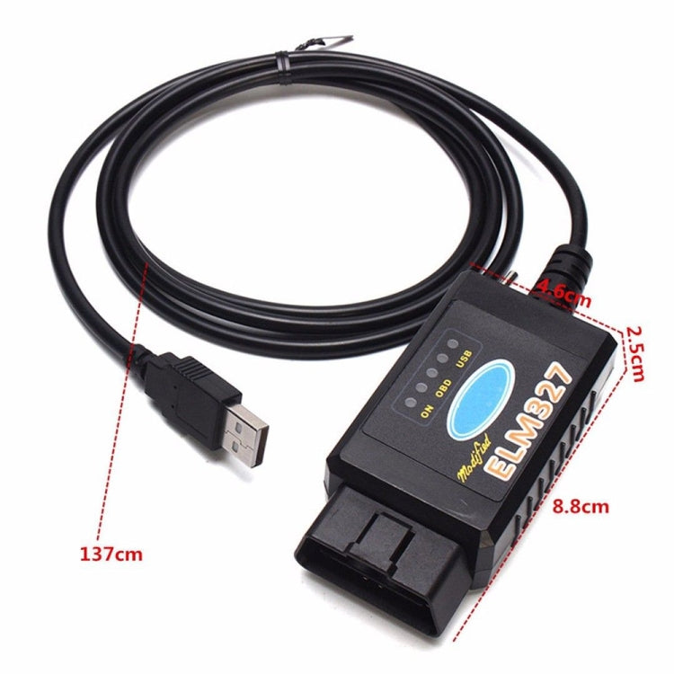 ELM327 Interface USB OBDII Auto Diagnostic Scanner Tool with Switch, Auto Diagnostic Scanner