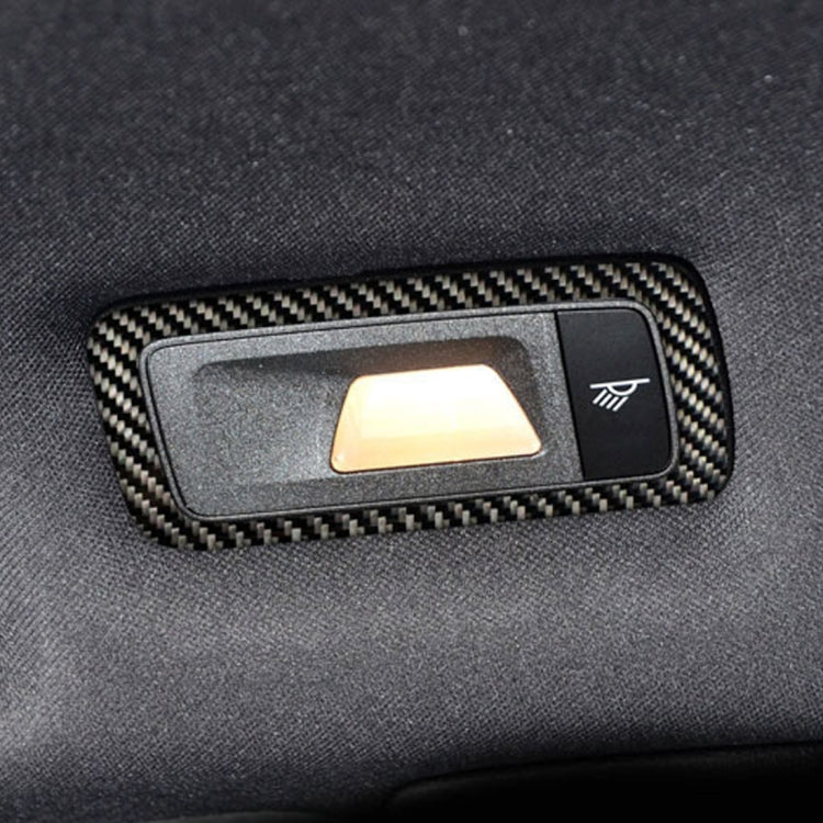 2 PCS Carbon Fiber Car Rear Dome Light Panel Decorative Sticker for Porsche Macan, Rear Dome Light