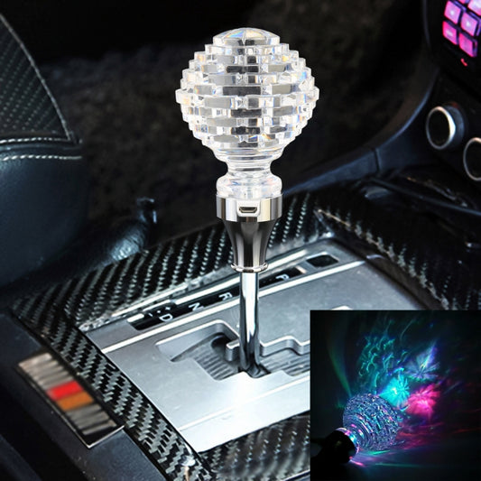 Universal Car Nest Shaped Crystal Gear Head Gear Shift Knob with Light, 4
