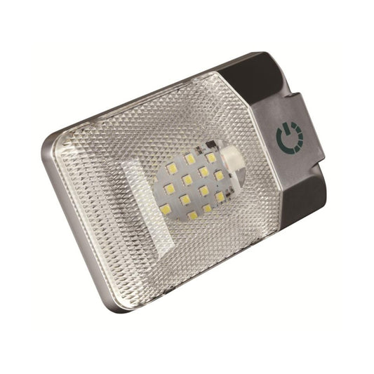 D4376S DC11-18V 3.6W 6000-6500K IP50 24LEDs SMD-5050 Marine RV Dimmable LED Dome Light Ceiling Lamp, with Touch Control, D4376S