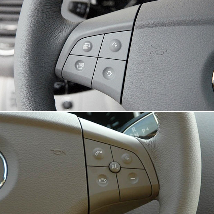 Car Right Side 4-button Steering Wheel Switch Buttons Panel 1648200110 for Mercedes-Benz W164, Left Driving, Right Side 4-button (Black), Right Side 4-button (Coffee), Right Side 4-button (Grey)