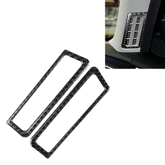 2 PCS Car Carbon Fiber A Column Air Outlet Frame Decorative Sticker for Infiniti Q50 / Q60 2014-2020, A Column Air Outlet Frame
