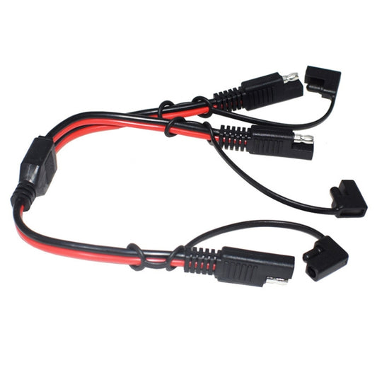 SAE One to Two Connection Extension Cable Car Power Cord, SAE One to Two
