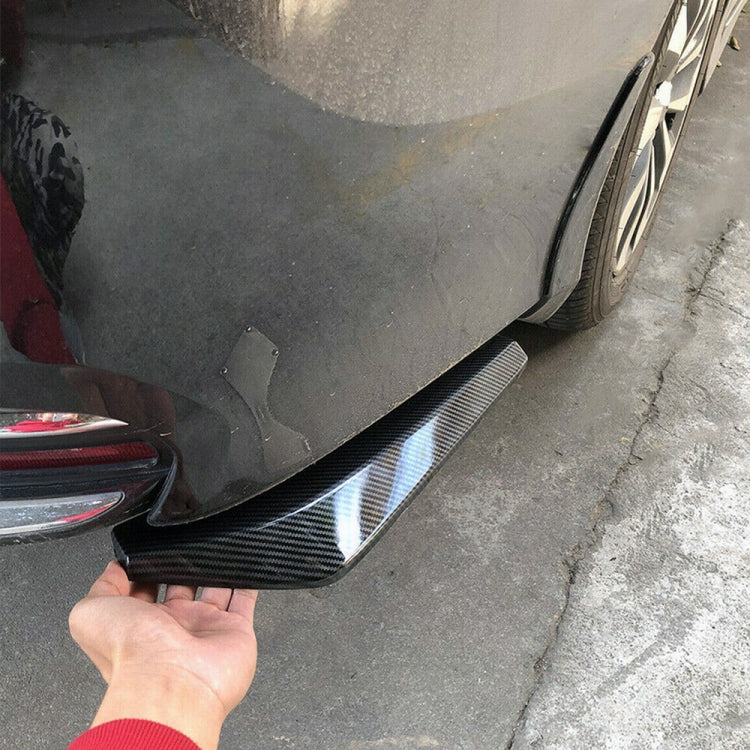 XH-6134 Black Car Universal Modified Rear Spoiler Anti-collision Protector Bar Strip Guard Sticker, Black