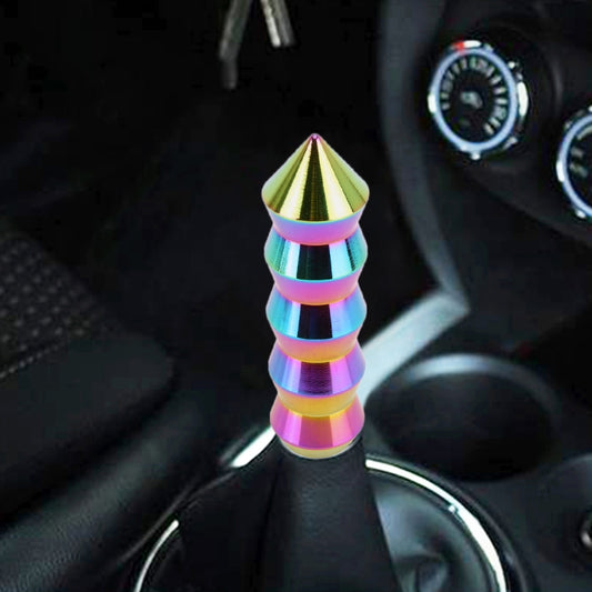 Universal Car Colorful Long Cone Shape Gear Head Gear Shift Knob, Long Cone Shape