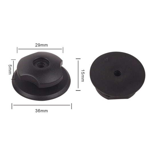 Black plastic mounting base with hook size markings (29mm, 36mm, 15mm)