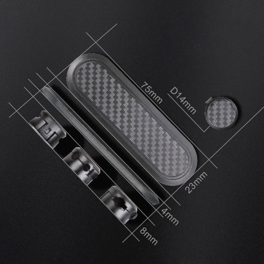 Car Carbon Fiber Magnetic Clamp Cable Storage Box Creative Desktop Hub Organizer, Desktop Hub Organizer