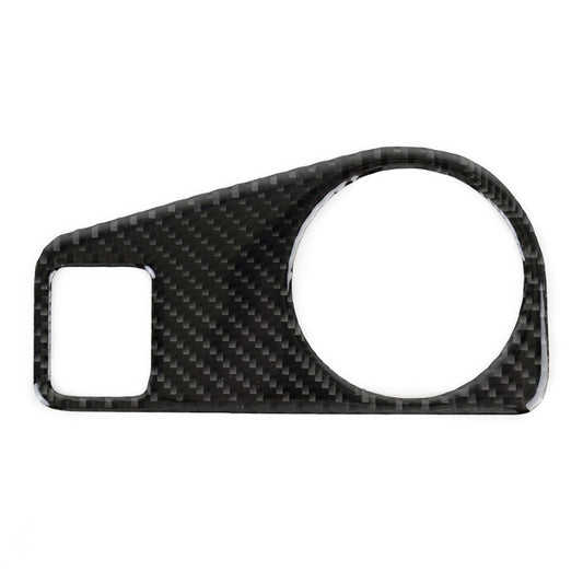 Car Carbon Fiber Headlight Switch Panel Decorative Sticker for Volkswagen Tiguan L 2019-2021, High Configuration, Headlight Switch, High Configuration