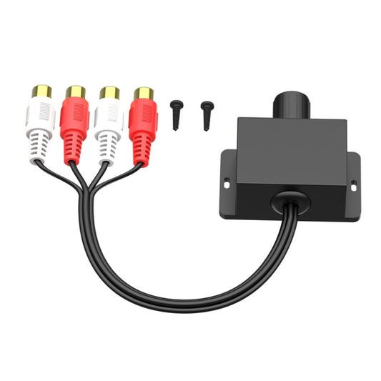 Universal Car Modified Panel Audio Volume Knob RCA Head Audio Volume Control Knob Volume Adjuster, Volume Adjuster
