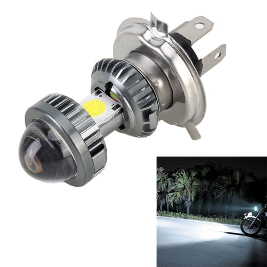 H4 DC9-18V / 4.7W (H)2.2W(L) / 6000K / 500LM Motorcycle LED Headlight with COB Lamp Beads, H4