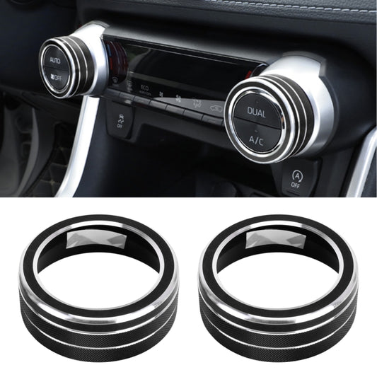 2 PCS Car Aluminum Alloy Air Conditioner Knob Case for Toyota RAV4 / Wildlander, For Toyota RAV4 / Wildlander (Black), For Toyota RAV4 / Wildlander (Blue), For Toyota RAV4 / Wildlander (Red)