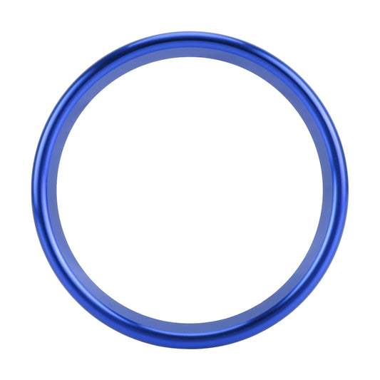 Blue metal air outlet trim ring, smooth oval outer edge