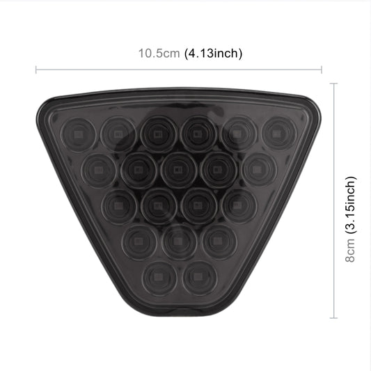 DC12V 1W Car Triangle Highlight Brake Lights Reversing Light with 20LEDs SMD-3528, Triangle (Black), Triangle (Red), Triangle (Transparent)