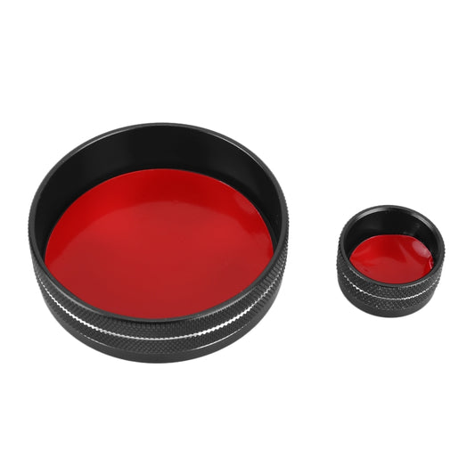2 PCS Car Metal Central Control Knob Case for Cadillac, For Cadillac (Black), For Cadillac (Blue), For Cadillac (Red)