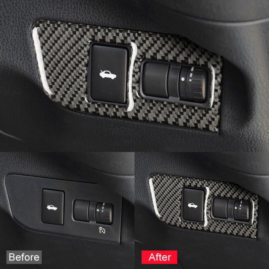 Car Carbon Fiber Trunk Switch Decorative Sticker for Subaru BRZ / Toyota 86 2013-2017, Right Drive, Trunk Switch, Right Drive