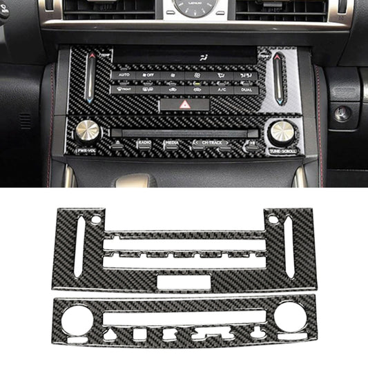 Carbon fiber air conditioning panel sticker with vent and button cutouts