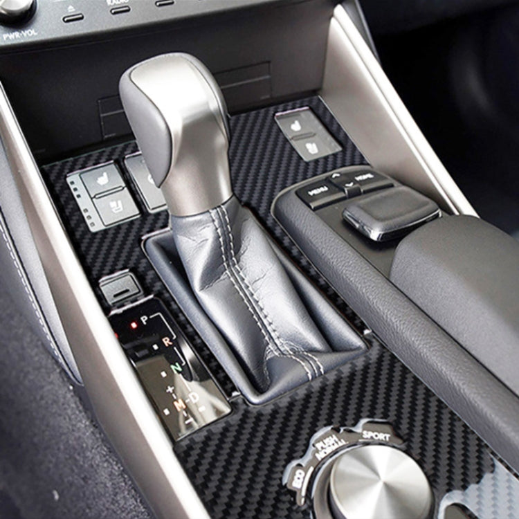 Car Carbon Fiber Gear Position Panel Decorative Sticker for Lexus IS250 2013-, Left Drive A Style, Gear Position A Style