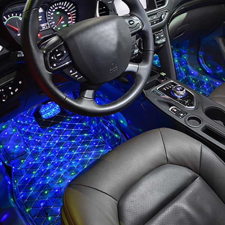 Universal Car LED Atmosphere Lights Emergency Foot Light Voice Control Version, Voice Control Version